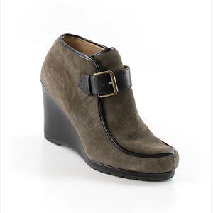 Wedge Booties with Buckle